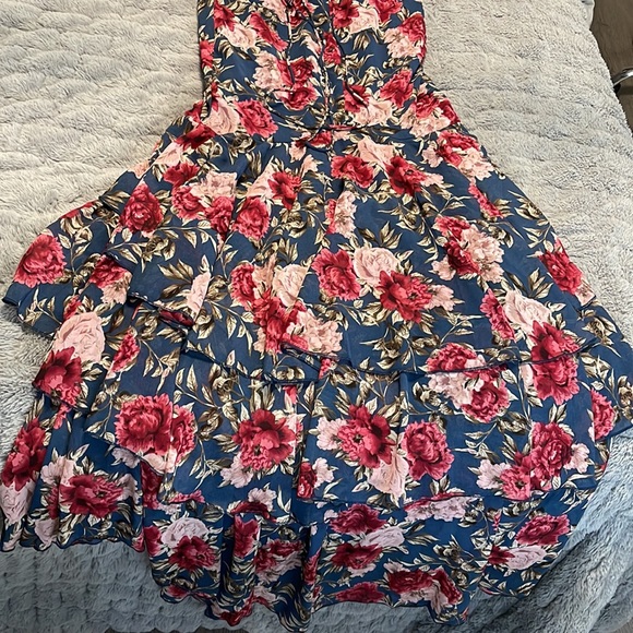 SHEIN | Floral Print Ruffled Mermaid Dress - Picture 12 of 15